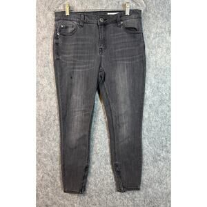 Pistola Womens Black Faded Ankle Zip Skinny Jeans - Size 30